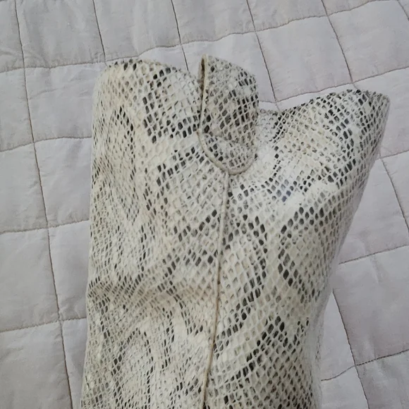 Mi.im Women's Snake Print Heeled Boots - Picture 4 of 5